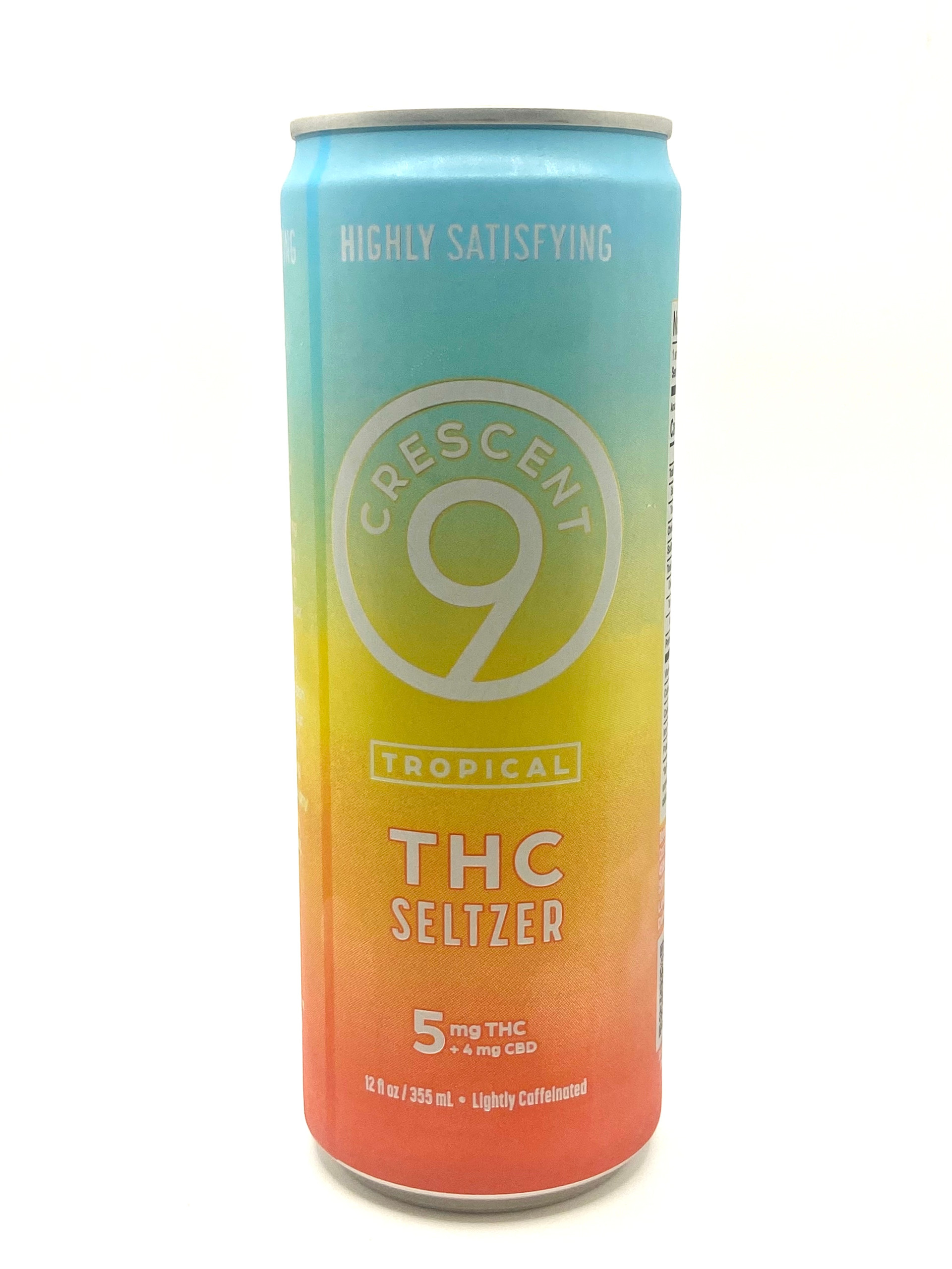 Crescent Canna Tropical 5mg THC + 4mg CBD + 40mg Caffeine Seltzer