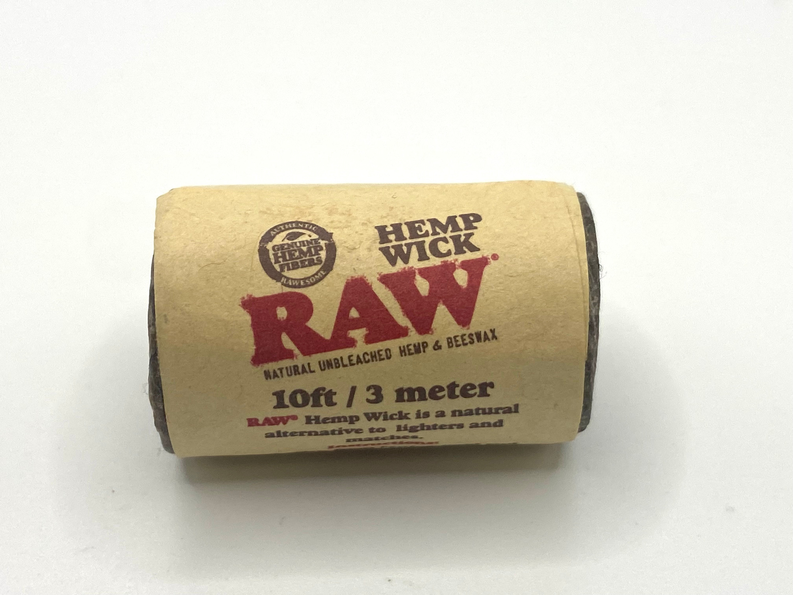 RAW Natural Hemp Wick Rolls 10ft