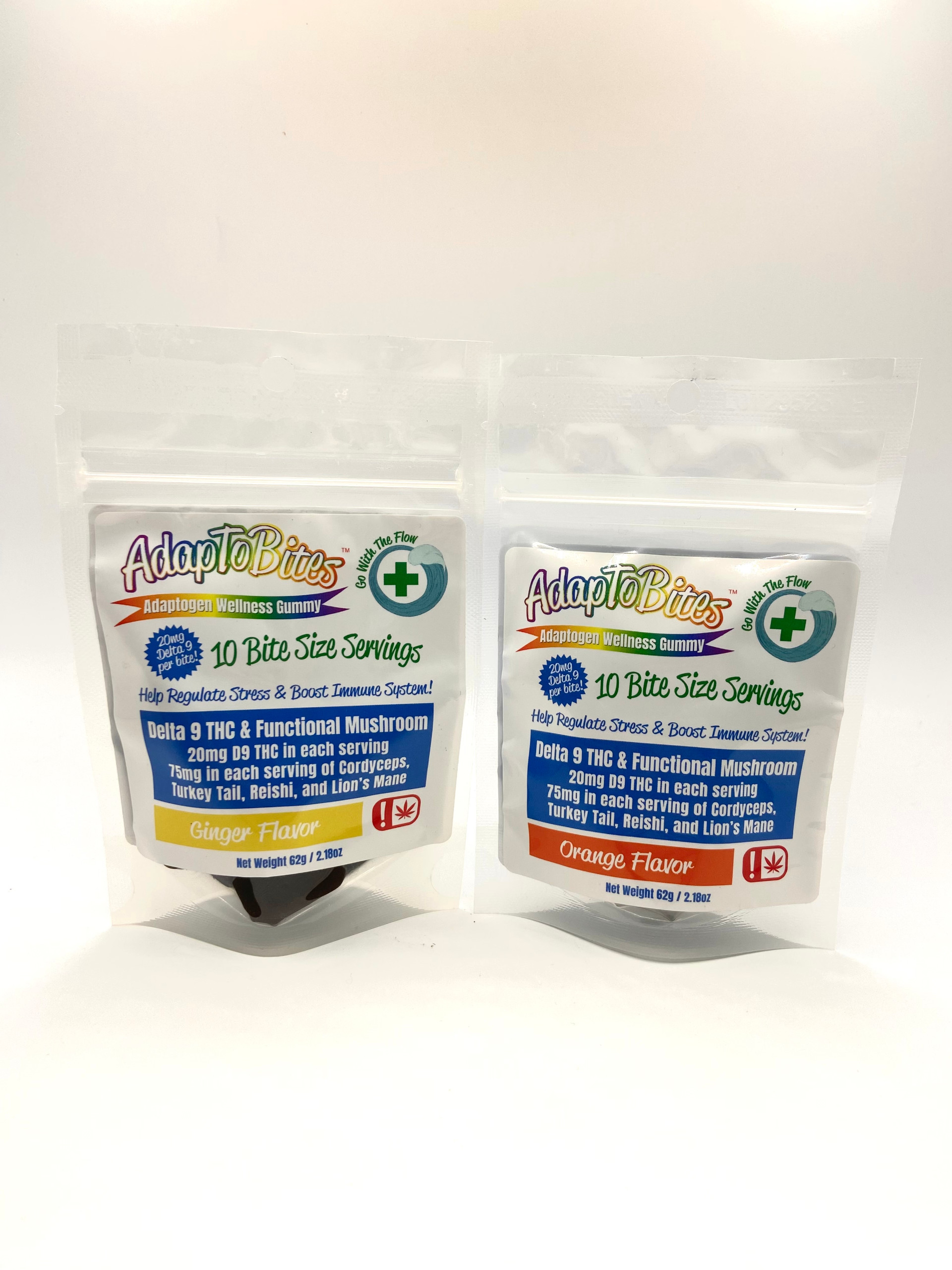 AdapToBites Organic Adaptogenic Delta 9 THC Gummy 20mg 10ct