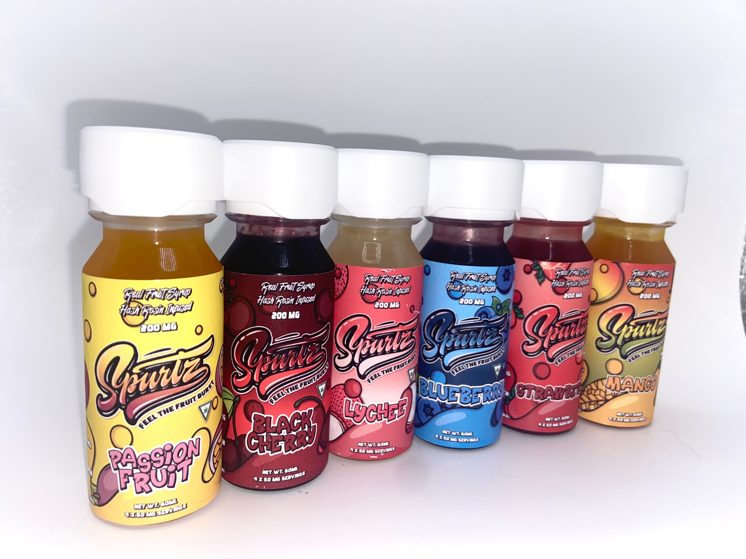 Spurtz All-Natural Rosin THC Infused Fruit Syrup 200mg