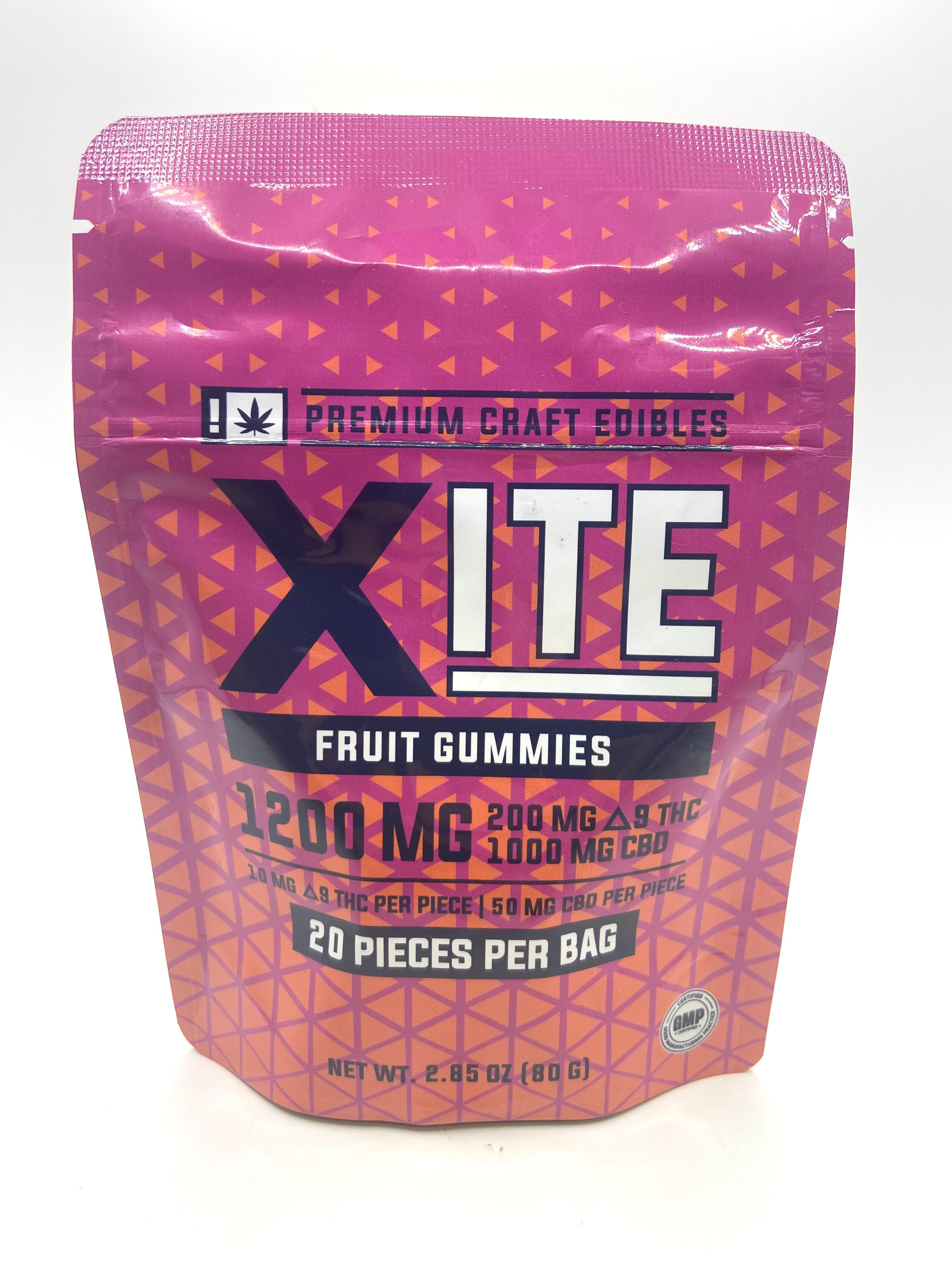 XITE CBD + Delta 9 5:1 Fruit Gummies 20ct 1200mg