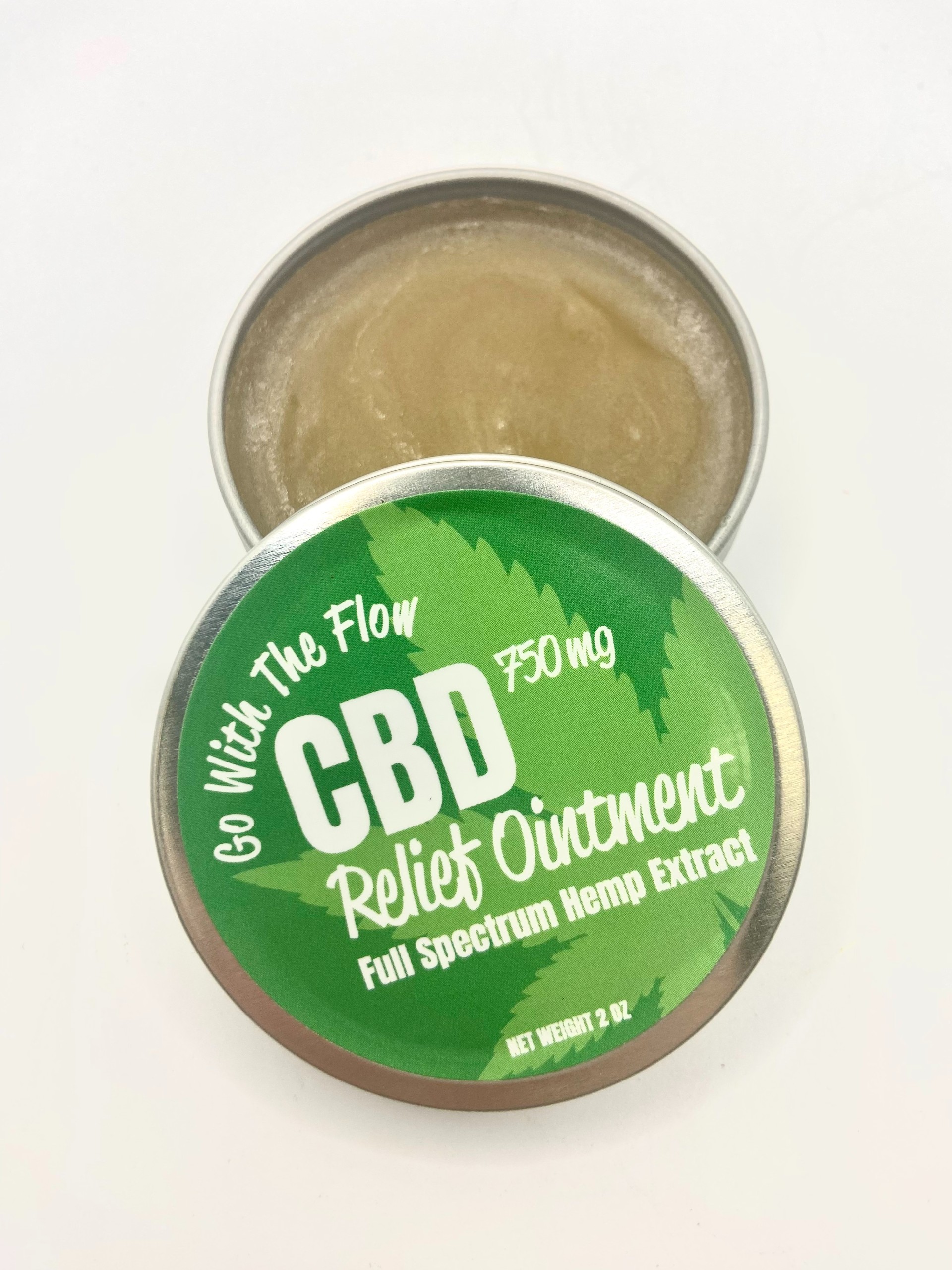 Go With The Flow CBD Relief Ointment Salve Lotion 750mg 2oz